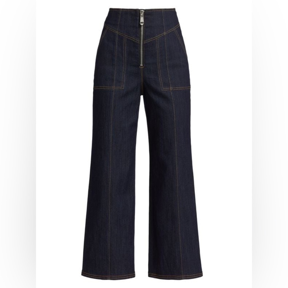 Mariam High-Rise Cropped Denim Pants